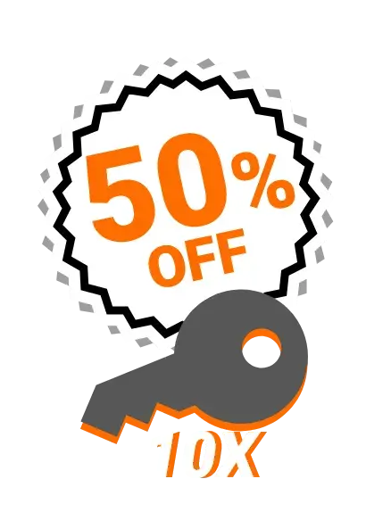 50% Discount on the purchase of 10 Keys Unlimited